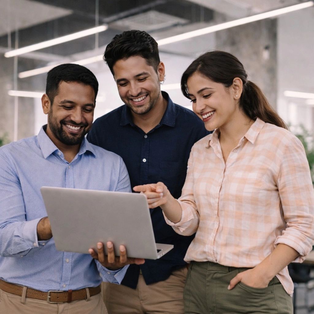 Guruteck digital marketing team working